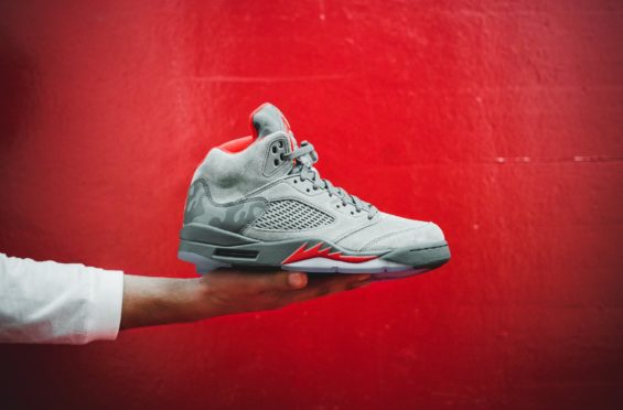 Retro 5 Release Camo/Sun Blush