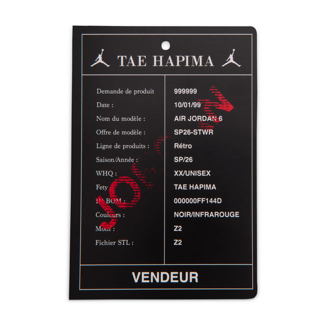 Y Jordan 6 Retro "Infrared Salesman" IQ1277-001