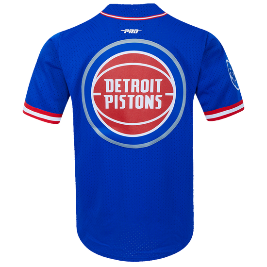 DETROIT PISTONS CLASSIC MESH BUTTON DOWN SHIRT BDP1514929-RYR
