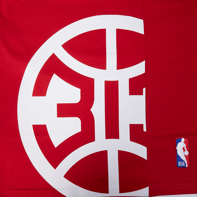NBA DETROIT PISTONS LIVING LARGE M CJ DROP SHOULDER TEE BDP1516581-RED