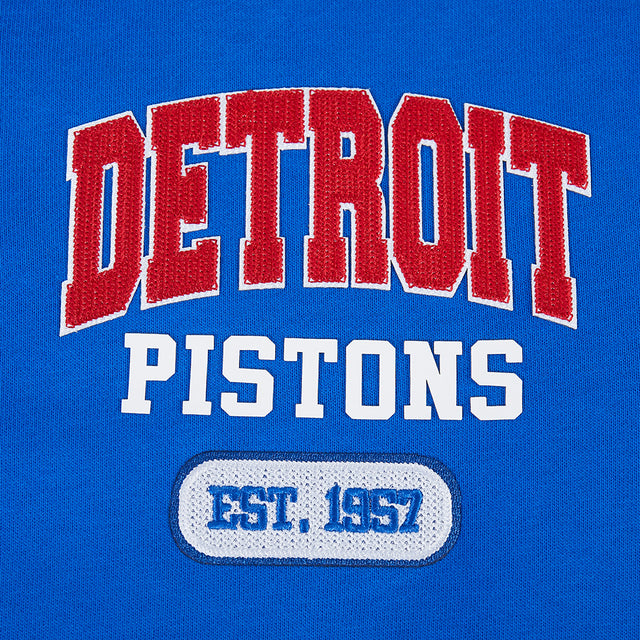 NBA DETROIT PISTONS CITY ARCH M FLC 1/4 ZIP BDP5516625-RYB