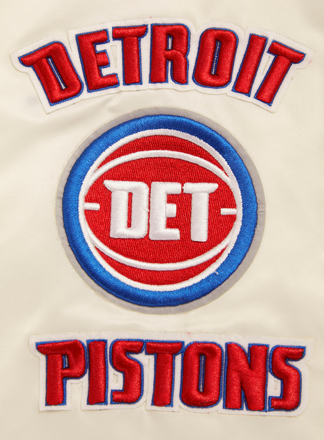 NBA DETROIT PISTONS RETRO CLASSIC RIB SATIN JACKET BDP656056-ERB