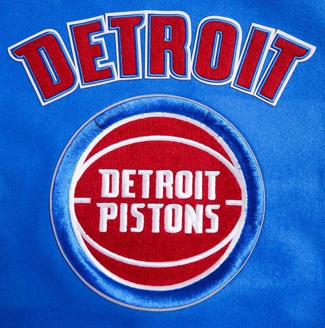 Detroit Pistons Retro Classic Rib Wool Varsity Jacket BDP656057-RYR