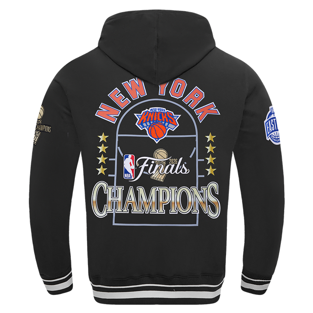 NEW YORK KNICKS NBA FINALS 2026 M RIB FLC PO HOODIE BNK5517765-BLK