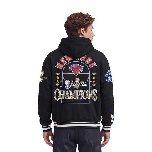 NEW YORK KNICKS NBA FINALS 2026 M RIB FLC PO HOODIE BNK5517765-BLK