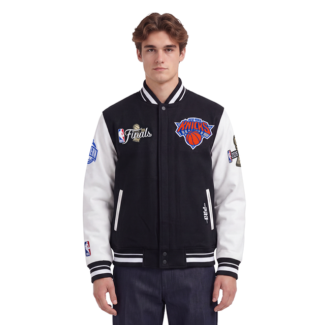 NEW YORK KNICKS NBA FINALS 2026 M RIB WOOL VARSITY JACKET BNK6517766-BLW