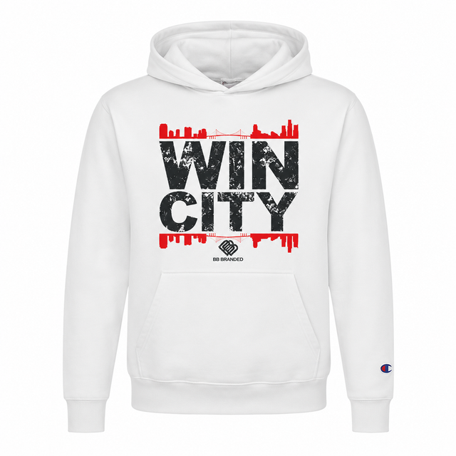 Wincity X Champion "SKYLINE" White Hoodie