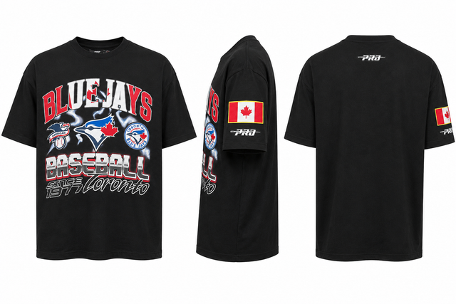 TORONTO BLUE JAYS VICTORY M PRO DROP SHOULDER TEE LTJ1315463-BLK