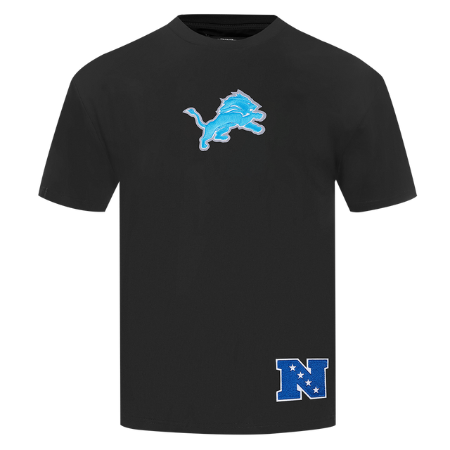 DETROIT LIONS WINGSPAN M CJ DROP SHOULDER TEE FDL1410527-BLK