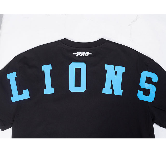 DETROIT LIONS WINGSPAN M CJ DROP SHOULDER TEE FDL1410527-BLK