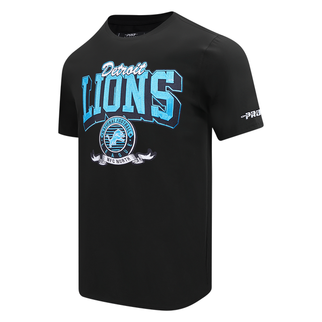NFL DETROIT LIONS TEAM BADGE MEN'S SJ TEE FDL1411047-BLK