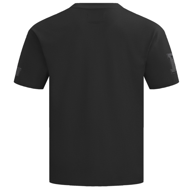 NFL DETROIT LIONS NEUTRAL MEN'S COTTON JERSEY DROP SHOULDER TEE FDL145314-BLK