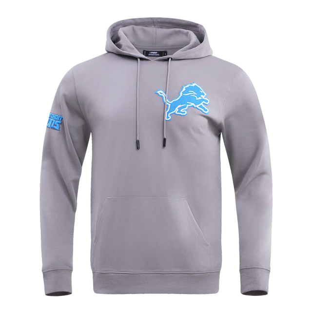 DETROIT LIONS CLASSIC CHENILLE DK PO HOODIE FDL5410272-GRY
