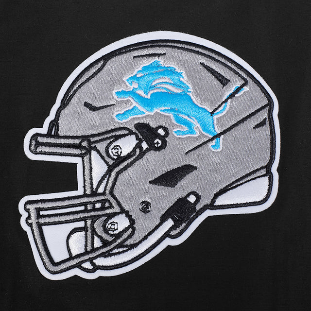 NFL DETROIT LIONS CLASSIC WIND SUIT MEN'S WOVEN FULL ZIP PULLOVER HOODIE FDL5410693-BLK
