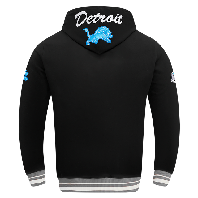NFL DETROIT LIONS TEAM BADGE MEN'S RIB FLC PO HOODIE FDL5411045-BGY