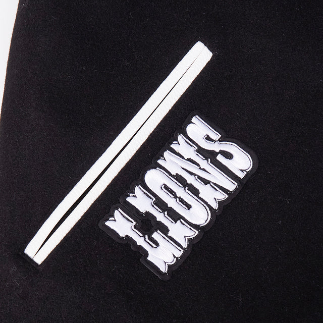 NFL DETROIT LIONS DETROIT LIONS BEST OF M RIB WOOL VARSITY JACKET FDL6411037-BLW