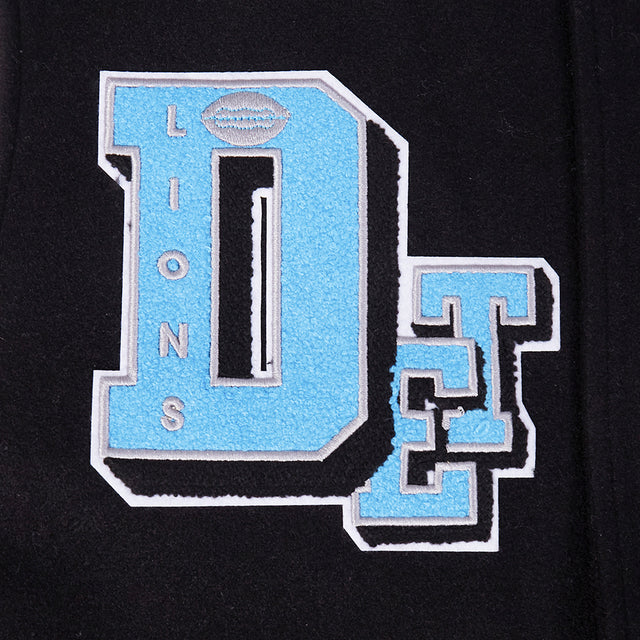 NFL DETROIT LIONS DETROIT LIONS BEST OF M RIB WOOL VARSITY JACKET FDL6411037-BLW