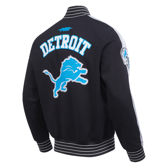NFL DETROIT LIONS PRO GAME DAY MEN'S DBL KNIT JACKET FDL6411194-BSW