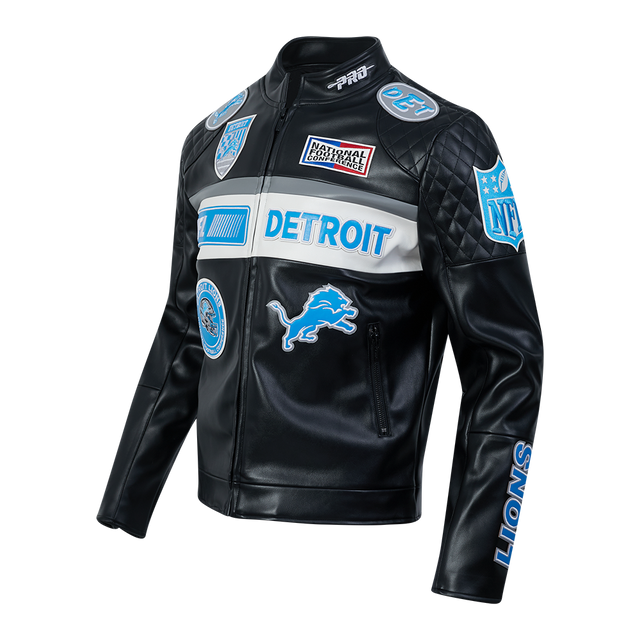 NFL DETROIT LIONS DETROIT LIONS M MOTO JACKET FDL6411536-BLW