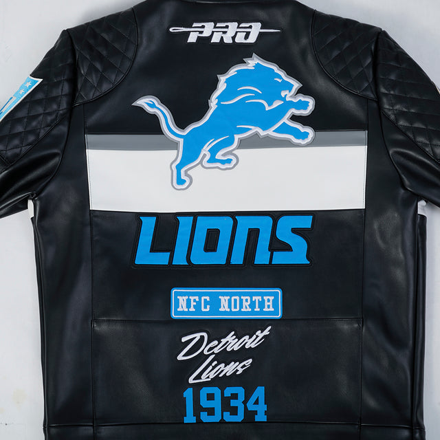 NFL DETROIT LIONS DETROIT LIONS M MOTO JACKET FDL6411536-BLW