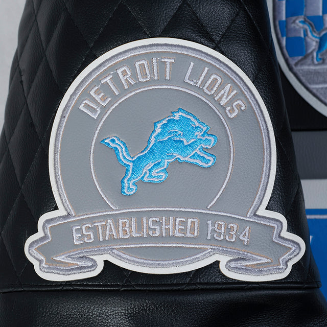 NFL DETROIT LIONS DETROIT LIONS M MOTO JACKET FDL6411536-BLW