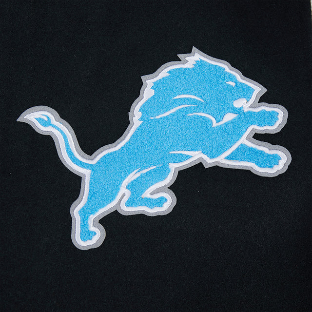 DETROIT LIONS LETTERMAN M RIB WOOL VARSITY JACKET FDL6411597-BLW