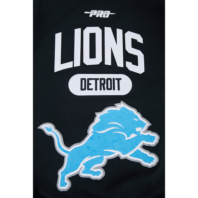 DETROIT LIONS LETTERMAN M RIB WOOL VARSITY JACKET FDL6411597-BLW