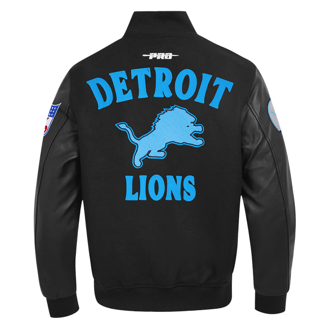 DETROIT LIONS FIRST TEAM M WOOL VARSITY JACKET FDL6411839-JBK