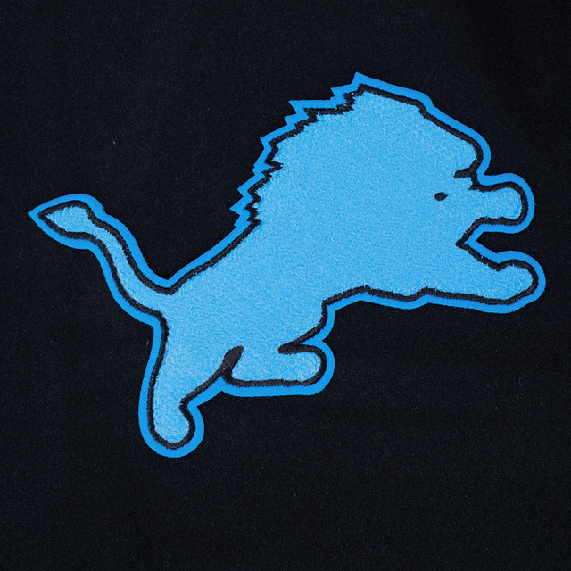 DETROIT LIONS FIRST TEAM M WOOL VARSITY JACKET FDL6411839-JBK