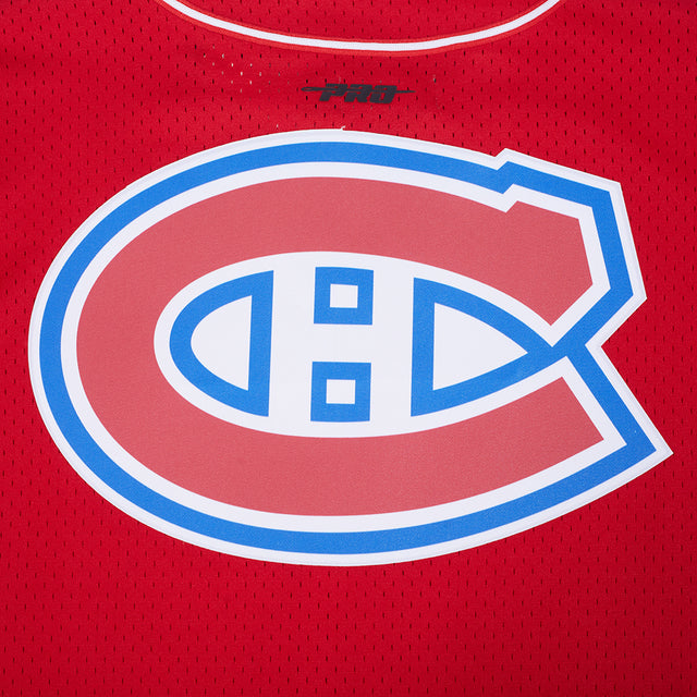 MONTREAL CANADIENS CLASSIC MESH BUTTON DOWN SHIRT HMC166904-RED