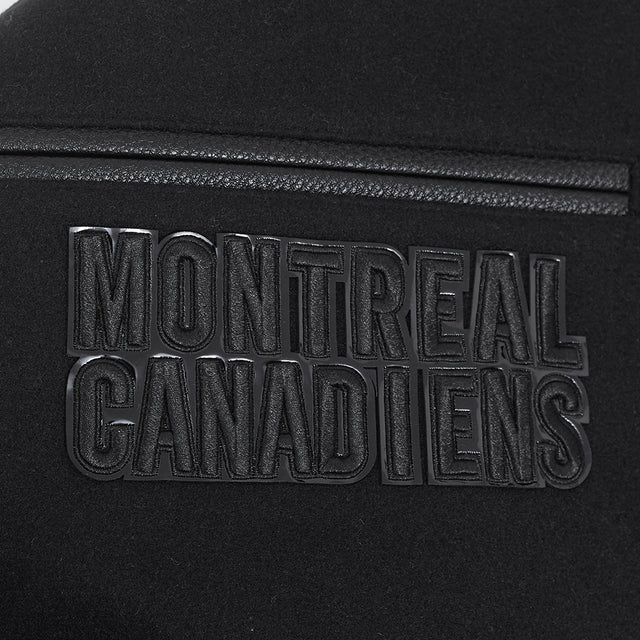 MONTREAL CANADIENS TRIPLE BLACK M WOOL VARSITY JACKET HMC667383-3BK