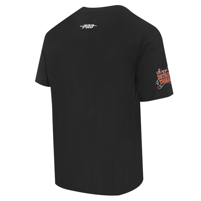 DETROIT TIGERS REBEL ATHLETICS STACKED LOGO M SJ TEE LDT1315205-BLK