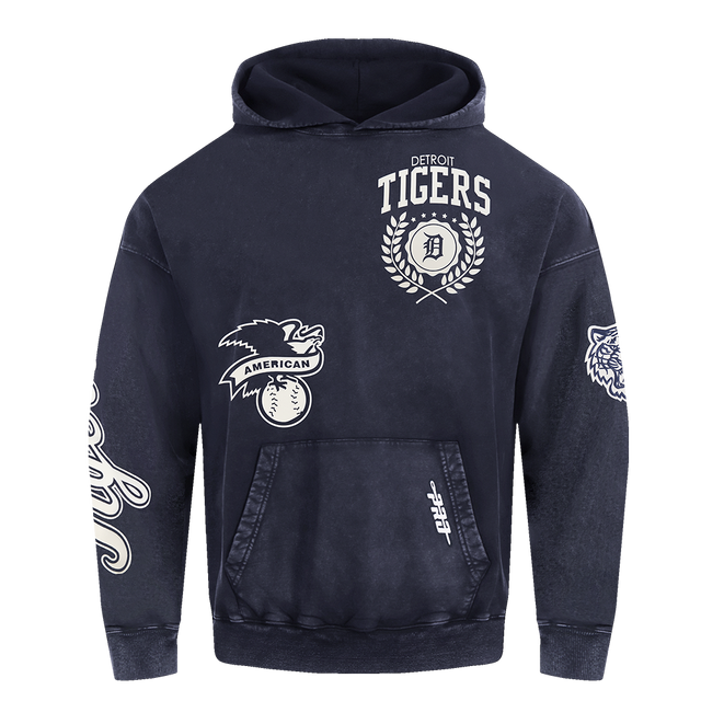 DETROIT TIGERS STREET TEAM M ENZYME WASH DS FT PO HOODIE LDT5315570-WMD