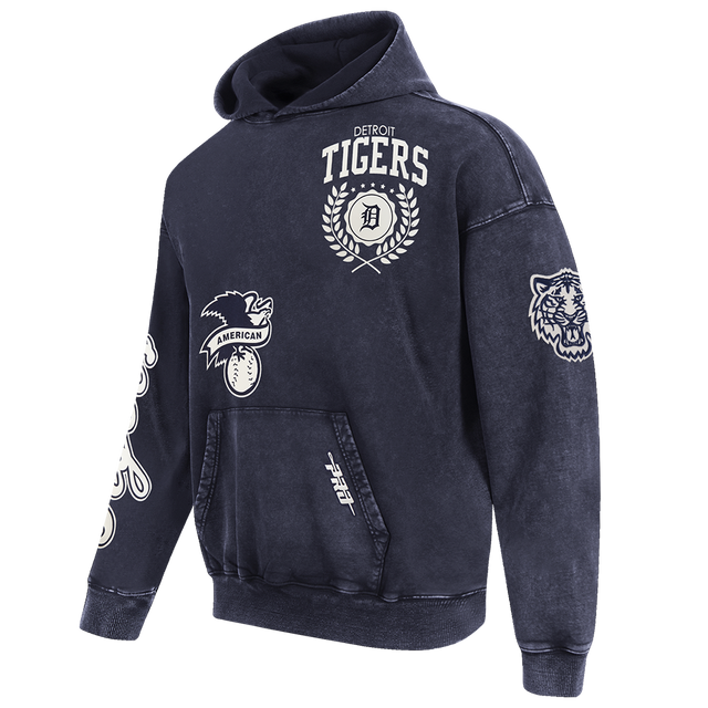 DETROIT TIGERS STREET TEAM M ENZYME WASH DS FT PO HOODIE LDT5315570-WMD