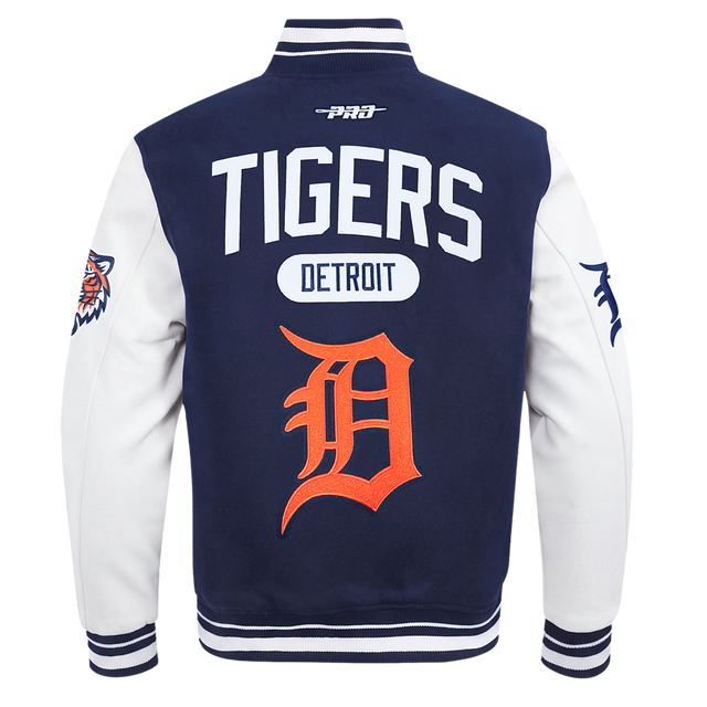 DETROIT TIGERS LETTERMAN M RIB WOOL VARSITY JACKET LDT6315760-MNW