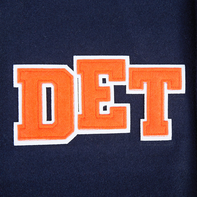 DETROIT TIGERS LETTERMAN M RIB WOOL VARSITY JACKET LDT6315760-MNW