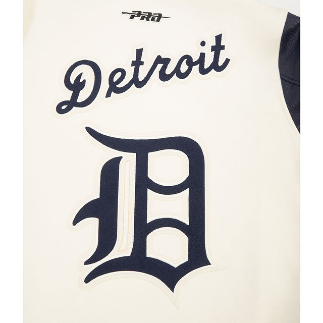 DETROIT TIGERS RETRO CLASSICS M RIB WOOL VARSITY JACKET LDT6315968-EMN