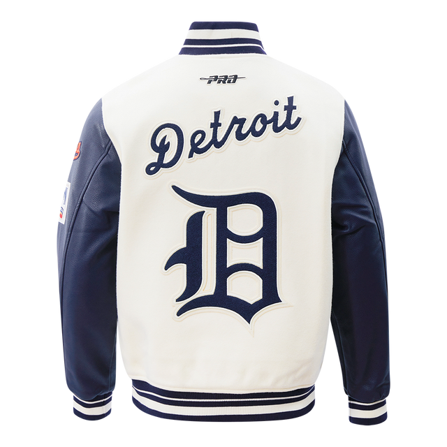 DETROIT TIGERS RETRO CLASSICS M RIB WOOL VARSITY JACKET LDT6315968-EMN
