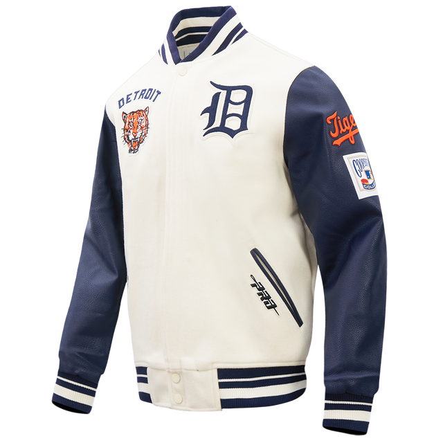 DETROIT TIGERS RETRO CLASSICS M RIB WOOL VARSITY JACKET LDT6315968-EMN