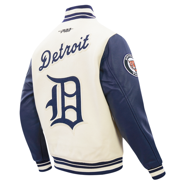 DETROIT TIGERS RETRO CLASSICS M RIB WOOL VARSITY JACKET LDT6315968-EMN