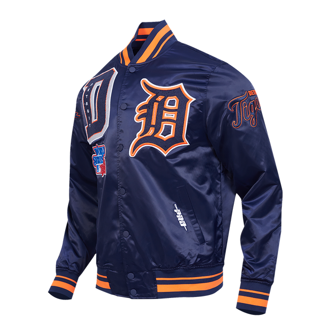 DETROIT TIGERS MASH UP RIB SATIN JACKET LDT633397-MOM