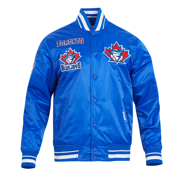 MLB TORONTO BLUE JAYS TORONTO BLUE JAYS RETRO CLASSICS RIB SATIN JACKET LTJ6314381-RYB