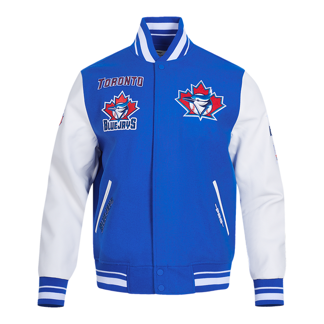 MLB TORONTO BLUE JAYS RETRO CLASSIC MEN'S RIB WOOL VARSITY JACKET LTJ6314382-RWH