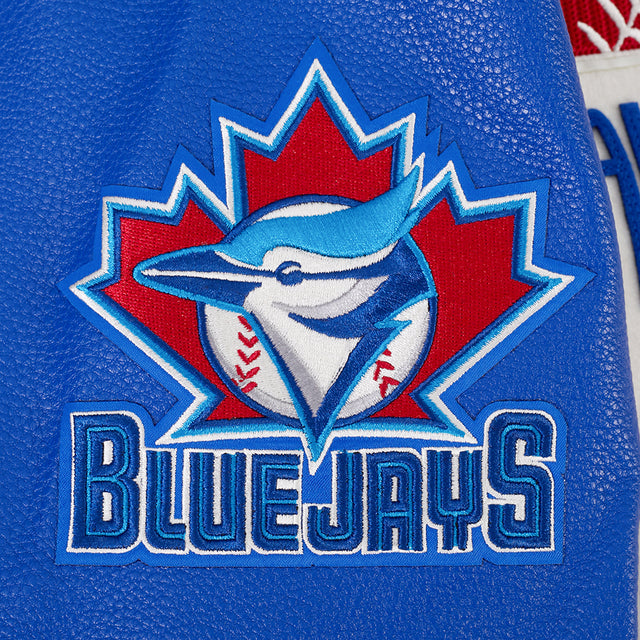 TORONTO BLUE JAYS ORIGINAL PLAYERS M RIB WOOL VARSITY JACKET LTJ6315609-ERB