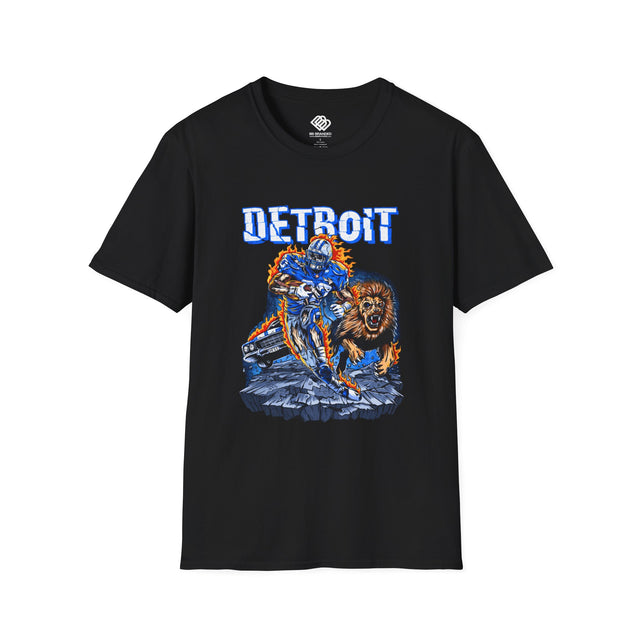Detroit Motorcycle Lion T-Shirt – Vintage Rider Graphic Tee