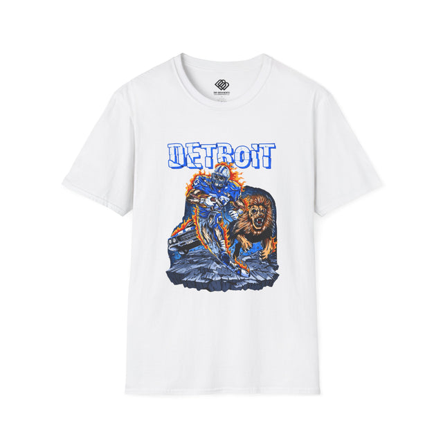 Detroit Motorcycle Lion T-Shirt – Vintage Rider Graphic Tee