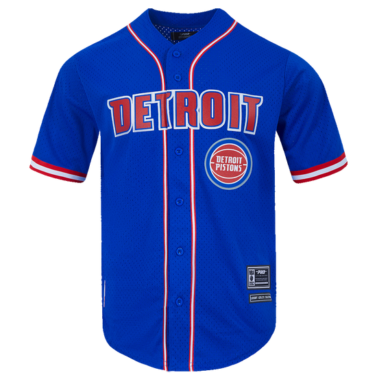 DETROIT PISTONS CLASSIC MESH BUTTON DOWN SHIRT BDP1514929-RYR