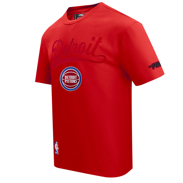 NBA DETROIT PISTONS LIVING LARGE M CJ DROP SHOULDER TEE BDP1516581-RED
