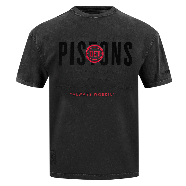 DETROIT PISTONS ECLIPSE M CJ DROP SHOULDER ENZYME WASH TEE BDP1517253-WBK