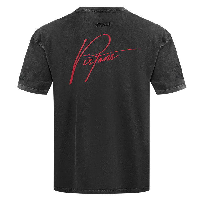DETROIT PISTONS ECLIPSE M CJ DROP SHOULDER ENZYME WASH TEE BDP1517253-WBK